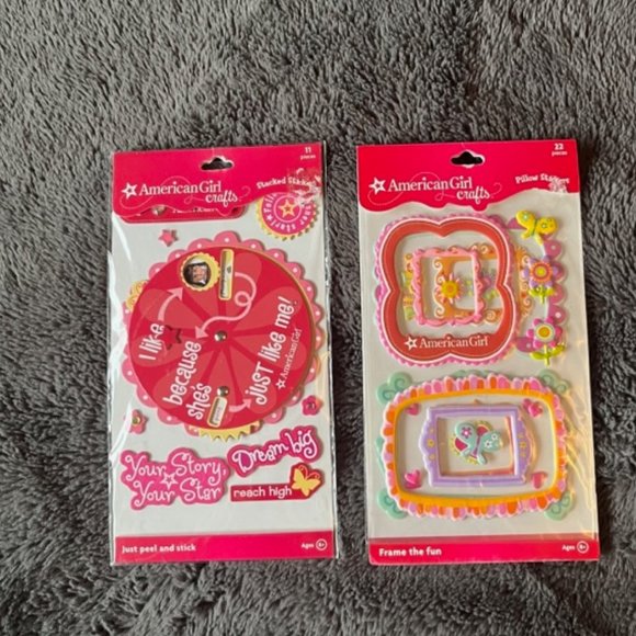 AMERICAN GIRL Crafts 3D Pillow stickers Frames and 3D Stacked Stickers - Picture 1 of 7
